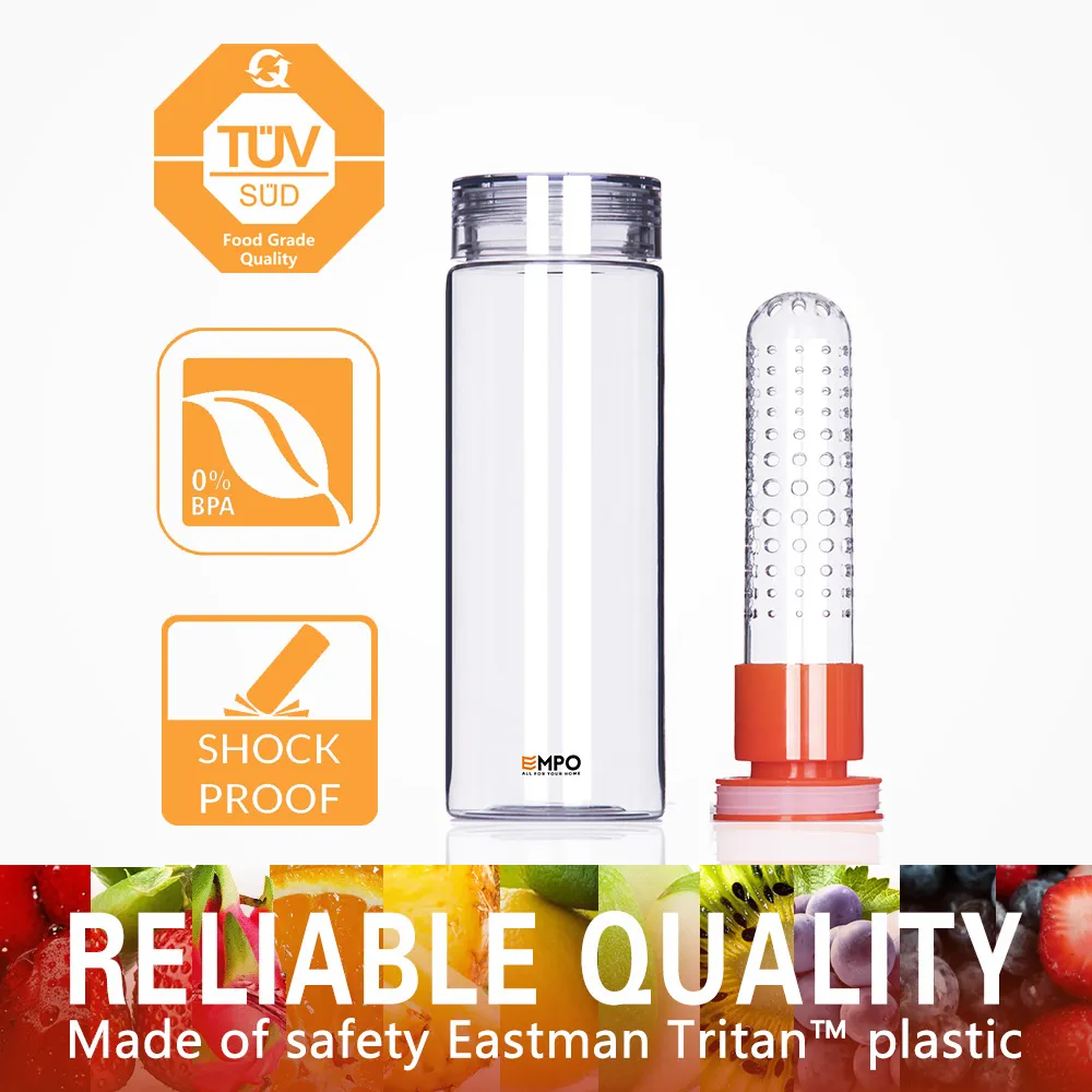 Fruit Infuser Water Bottle 27oz - Orange - Image 2