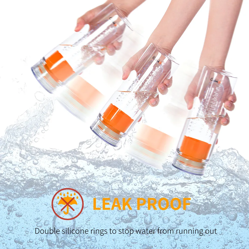 Fruit Infuser Water Bottle 27oz - Orange - Image 4