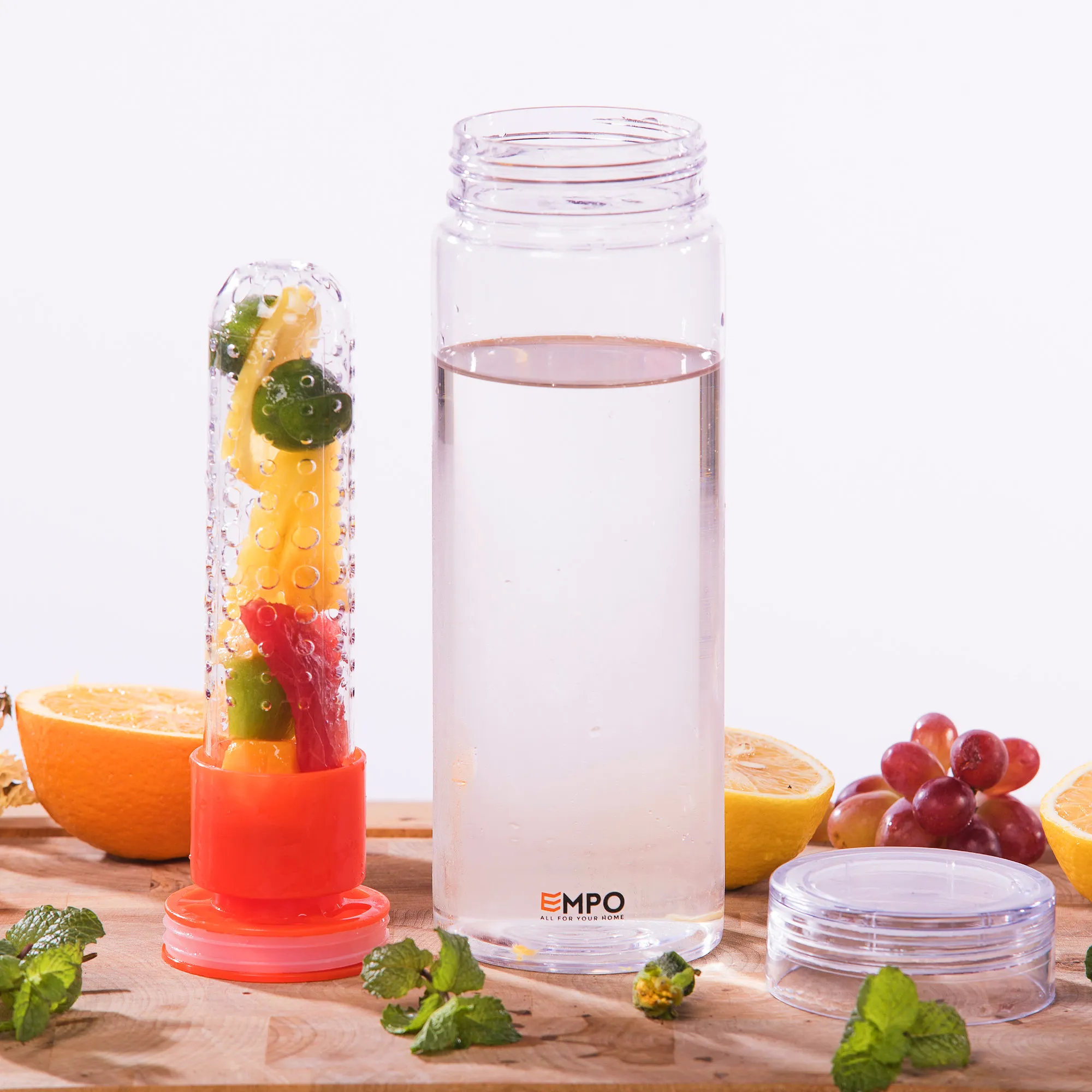 Fruit Infuser Water Bottle 27oz - Orange - Image 5