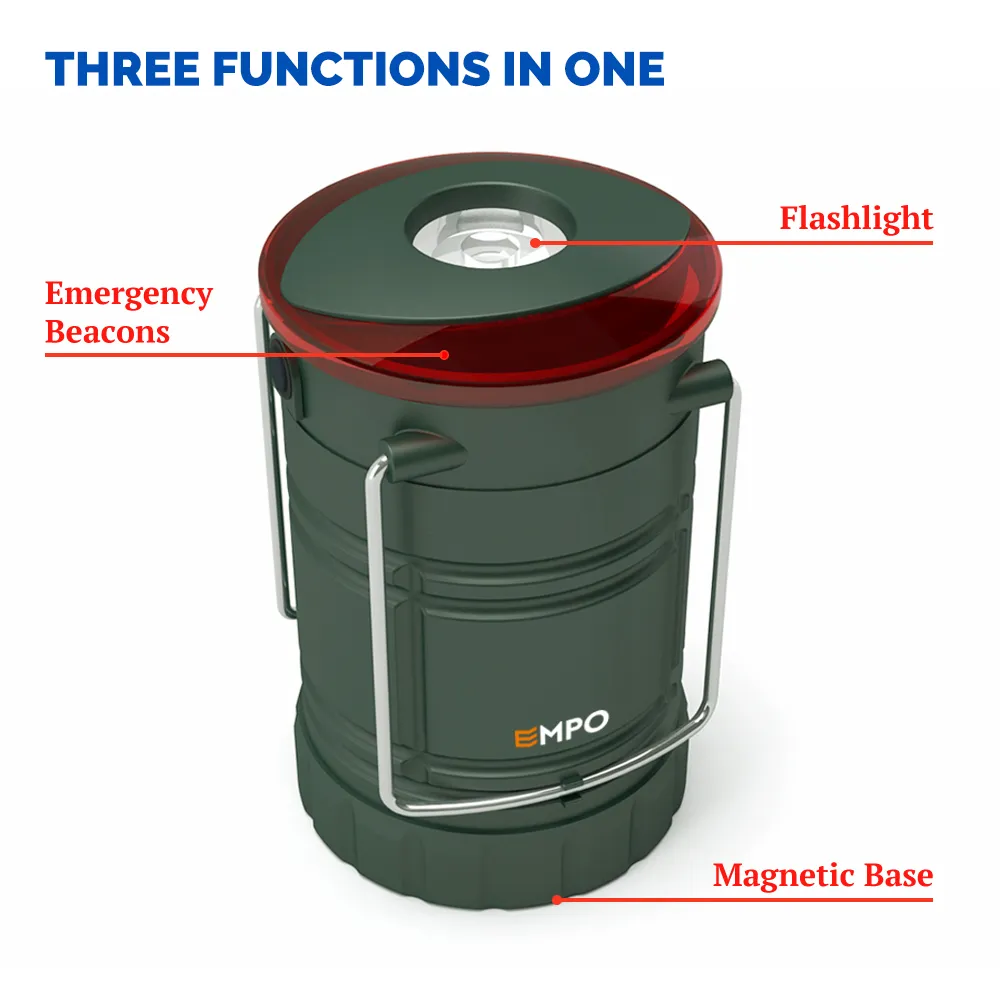 LED Camping Lantern Portable Hanging Flashlight - Magnetic Lantern, Torch and Beacon in One - Image 3